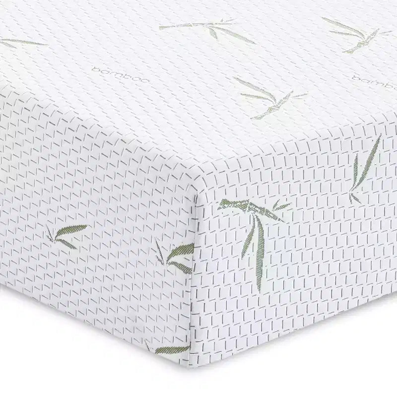 Materasso in memory foam 8/10IN in rayon di bambù, materasso traspirante a media rigidità, materasso allevia pressione per casa, hotel