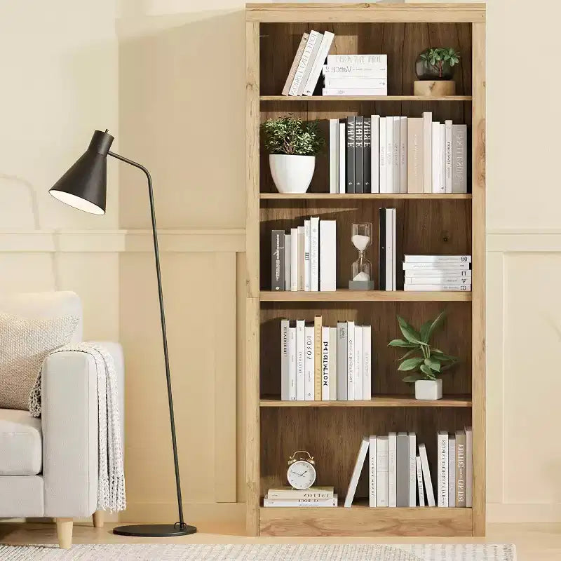 Libreria Alta 71" a 5 Ripiani Aperti