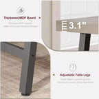 Tavolo da Pranzo Industriale 70,87" per 6-8 Persone, Tavolo da Pranzo Rettangolare con Gambe in Metallo, Tavolo Lungo da Cucina in Legno