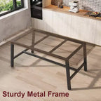 Tavolo da Pranzo Industriale 70,87" per 6-8 Persone, Tavolo da Pranzo Rettangolare con Gambe in Metallo, Tavolo Lungo da Cucina in Legno