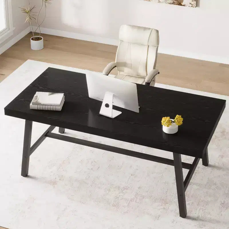 Tavolo da Pranzo Industriale 70,87" per 6-8 Persone, Tavolo da Pranzo Rettangolare con Gambe in Metallo, Tavolo Lungo da Cucina in Legno