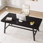 Tavolo da Pranzo Industriale 70,87" per 6-8 Persone, Tavolo da Pranzo Rettangolare con Gambe in Metallo, Tavolo Lungo da Cucina in Legno