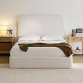 Christopher Knight Home Elen Modern Chenille Upholstered Bed with Headboard