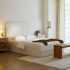Letto imbottito Elen Modern in ciniglia