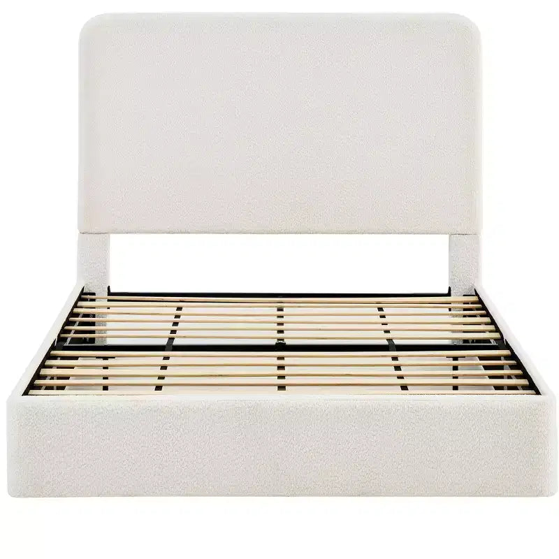 Letto imbottito Elen Modern in ciniglia