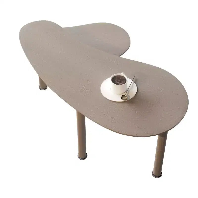 Tavolino da caffè girevole a 360° con ripiano a 2 livelli in MDF