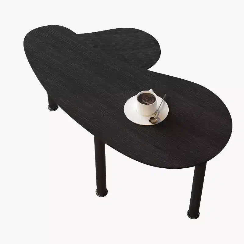 Tavolino da caffè girevole a 360° con ripiano a 2 livelli in MDF