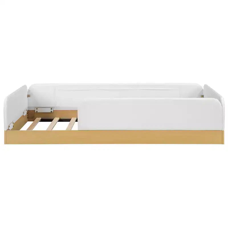 Letto a piattaforma singolo con cuscini