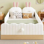 Letto a piattaforma singolo con cuscini