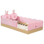 Letto a piattaforma singolo con cuscini