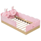 Letto a piattaforma singolo con cuscini