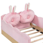 Letto a piattaforma singolo con cuscini