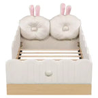 Letto a piattaforma singolo con cuscini
