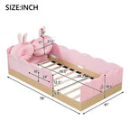 Letto a piattaforma singolo con cuscini