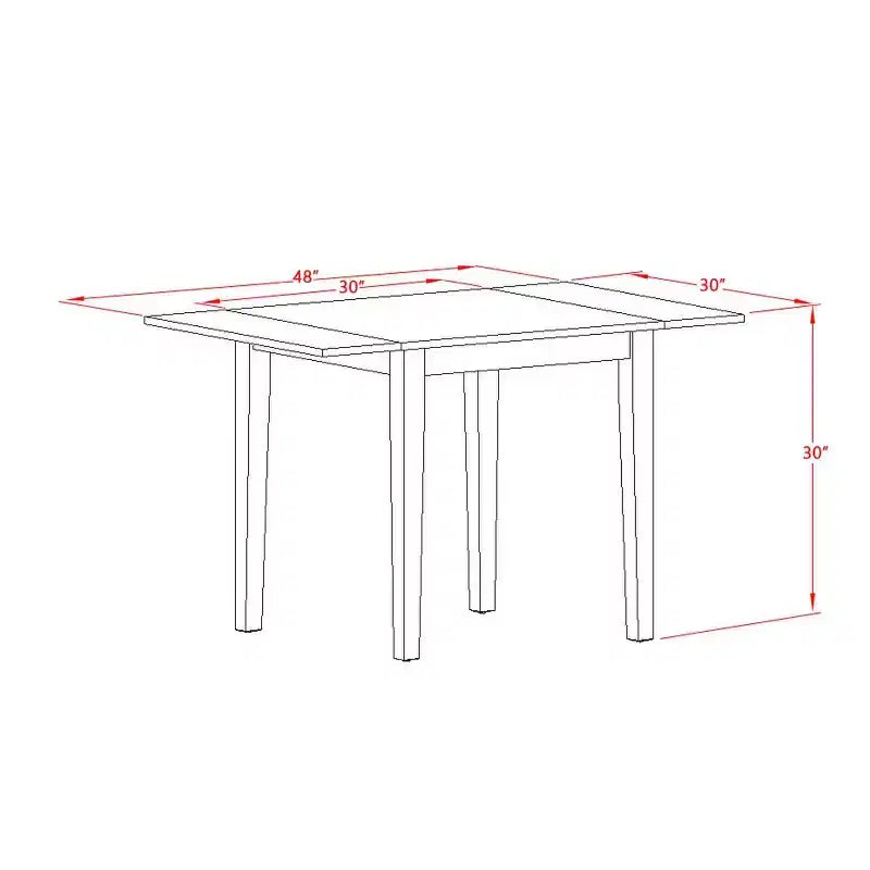 Set da pranzo rettangolare imbottito 5 pezzi con piano in legno massello finitura bianco lino (4 posti)