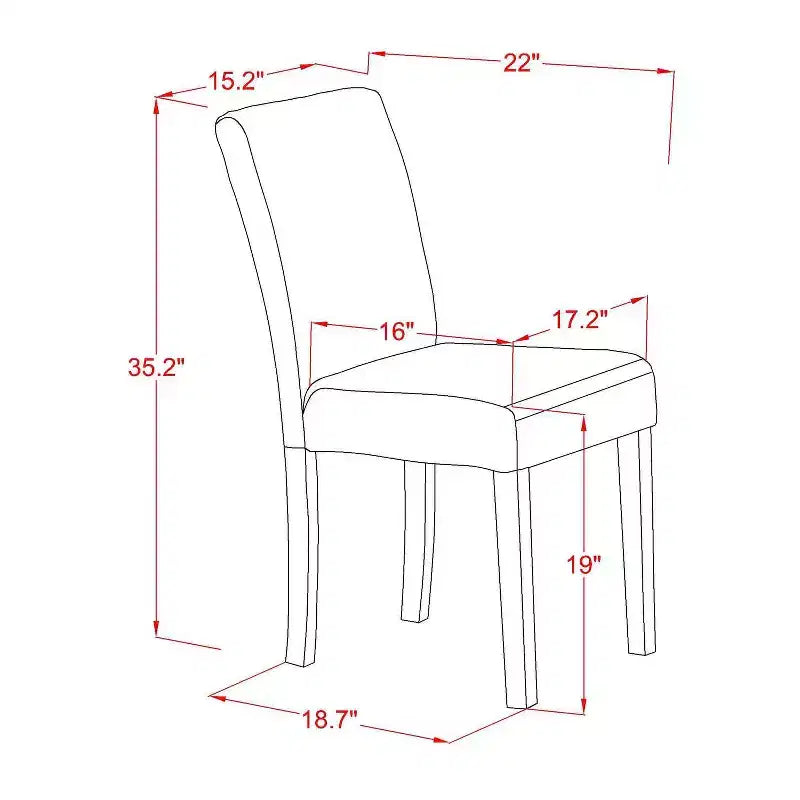 Set da tavolo da pranzo 3 pezzi in legno massello con finitura bianca lino