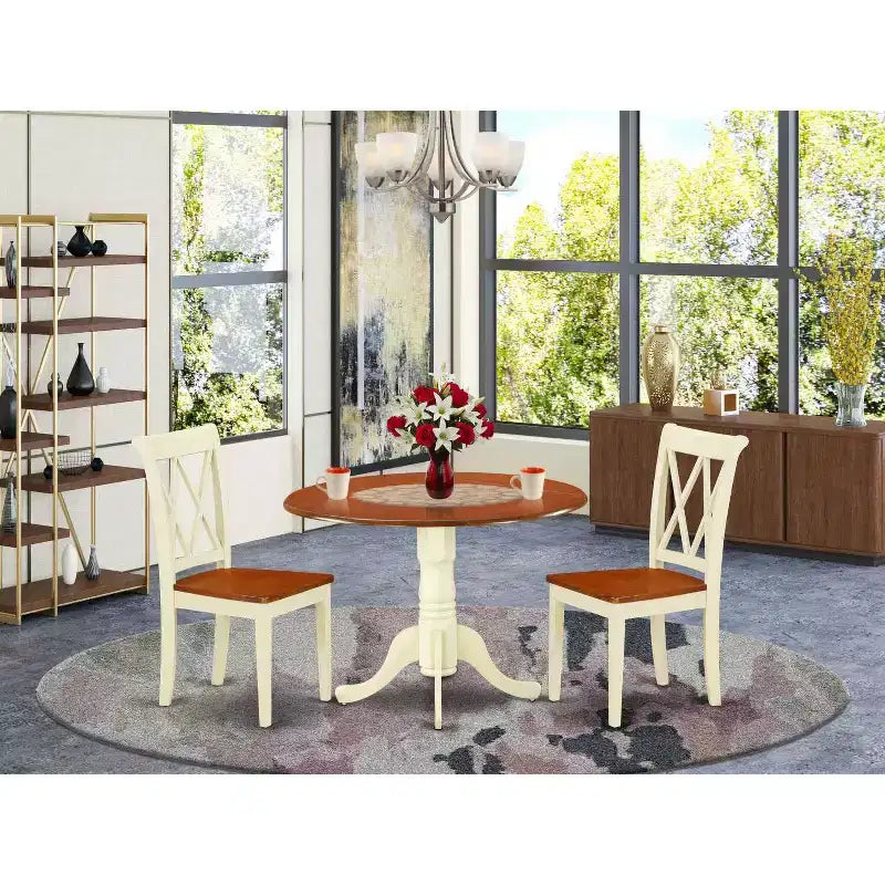 Set tavolo da pranzo rotondo 42 pollici