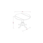 Set tavolo da pranzo rotondo 42 pollici