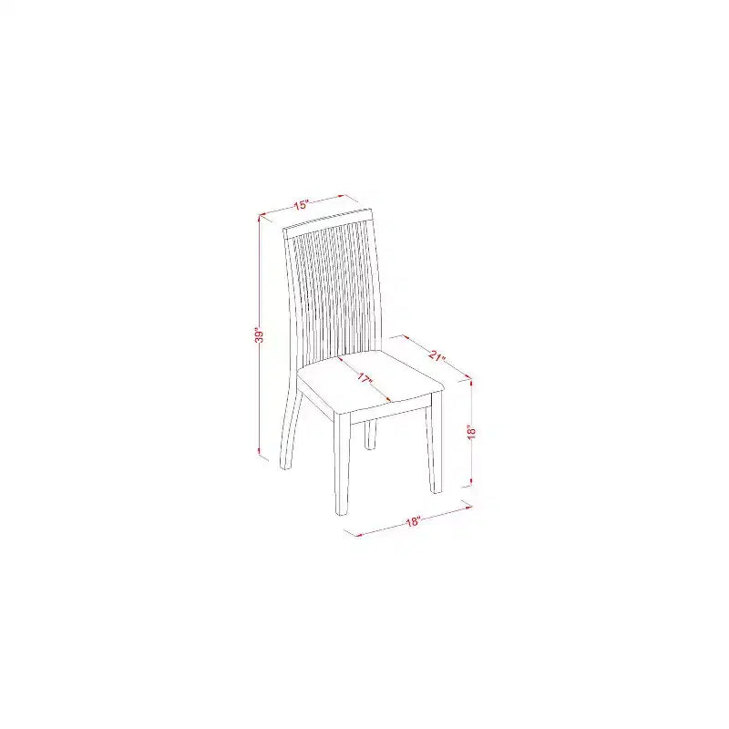 Set da pranzo 3 pezzi con piano in legno massello di ciliegio e panna