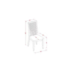 Set da pranzo 3 pezzi con piano in legno massello di ciliegio e panna