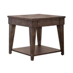 Liberty Furniture,Arrowcreek End Table in Weathered Stone