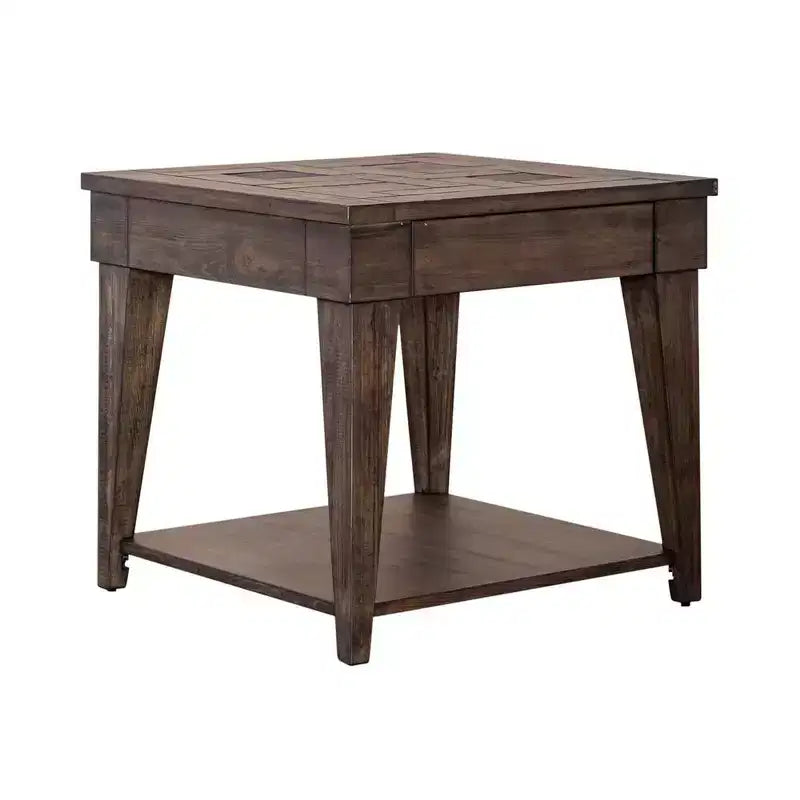 Liberty Furniture,Arrowcreek End Table in Weathered Stone