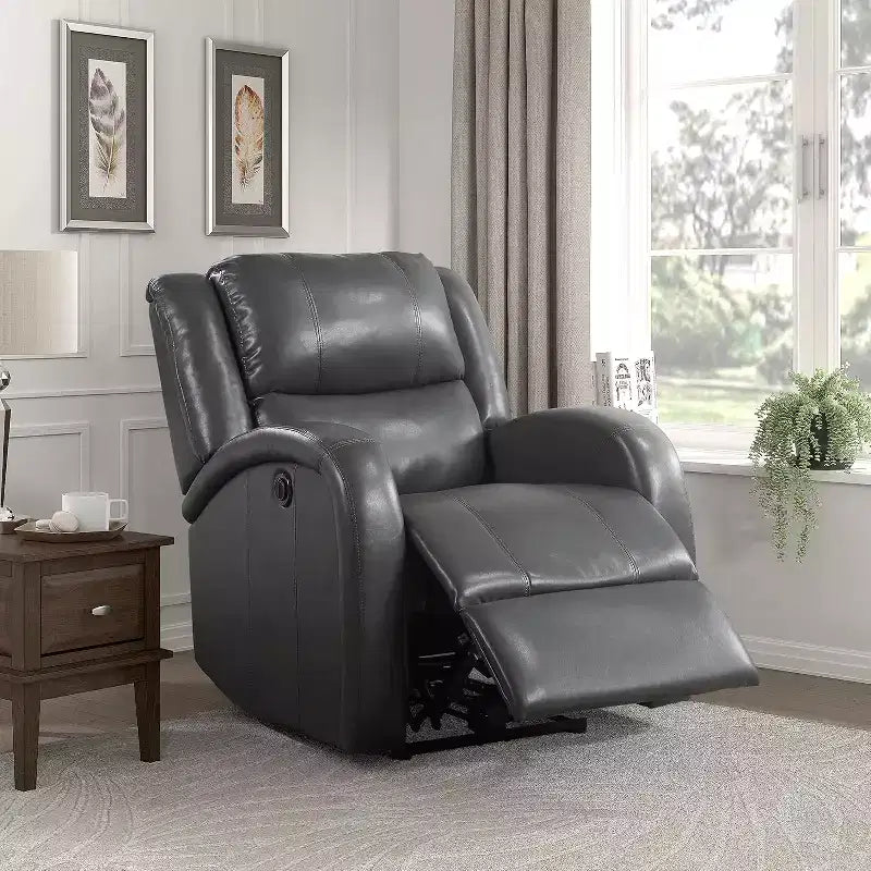 Electric Recliner Chair Dual OKIN Motor Rocking And 240 Degree Swivel Single Sofa Seat Infinite Position,Head Rest With Power Function