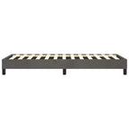 Struttura letto in velluto grigio scuro (100% poliestere), compensato, legno ingegnerizzato