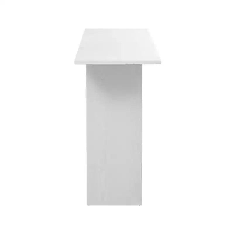 Consolle dal design curvo moderno blu con ripiano aperto, consolle eleganti per ingresso o soggiorno, come mobile contenitore o espositivo