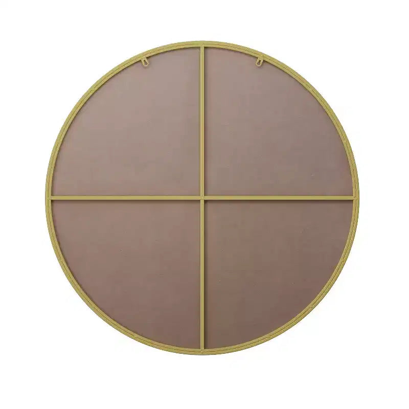 Specchio da bagno rotondo, specchio da parete con cornice in metallo moderna, specchio da parete con rivestimento anti-appannamento per l'arredamento del bagno e del soggiorno, oro