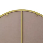 Runder Badezimmerspiegel, moderner Kosmetikspiegel mit Metallrahmen, Wandspiegel mit Antibeschlagbeschichtung für Badezimmer und Wohnzimmer, Gold
