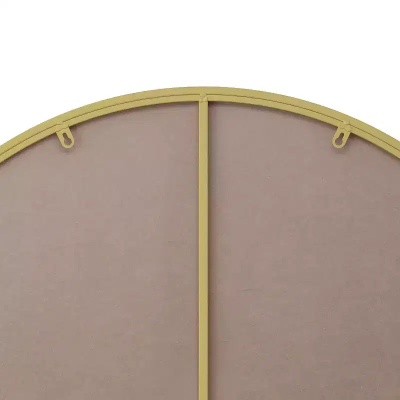Specchio da bagno rotondo, specchio da parete con cornice in metallo moderna, specchio da parete con rivestimento anti-appannamento per l'arredamento del bagno e del soggiorno, oro