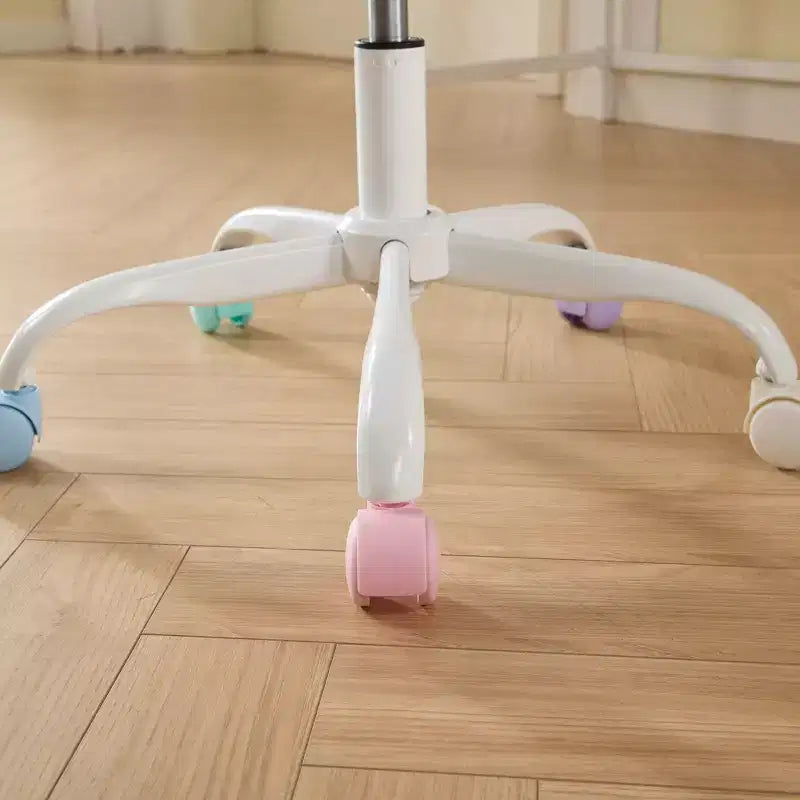 Sedie da Scrivania Girevoli Kawaii per Ragazzi e Adulti, Sedia da Toilette Regolabile in Altezza in Pelliccia Sintetica, Sedia da Computer per Bambini con Base in Metallo da 45-54 cm di Altezza