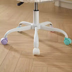 Sedie da Scrivania Girevoli Kawaii per Ragazzi e Adulti, Sedia da Toilette Regolabile in Altezza in Pelliccia Sintetica, Sedia da Computer per Bambini con Base in Metallo da 45-54 cm di Altezza