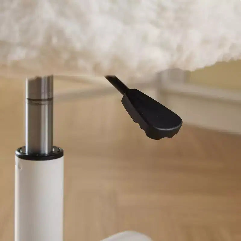 Sedie da Scrivania Girevoli Kawaii per Ragazzi e Adulti, Sedia da Toilette Regolabile in Altezza in Pelliccia Sintetica, Sedia da Computer per Bambini con Base in Metallo da 45-54 cm di Altezza