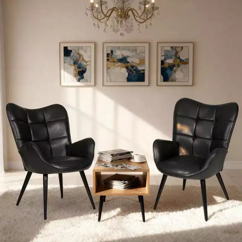 Upholstered Chairs for Dining Table, Kitchen Chairs Farmhouse High Back Dinning Chair for Kitchen, Dining Room, Living Room, Restaurant