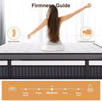 Materasso matrimoniale da 14 pollici, Materasso in Memory Foam, Materasso in scatola, Durezza media, Sollievo dalla pressione a zone, Schiume e tessuto certificati sicuri, Traspirante e rinfrescante