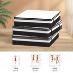 Materasso matrimoniale da 14 pollici, Materasso in Memory Foam, Materasso in scatola, Durezza media, Sollievo dalla pressione a zone, Schiume e tessuto certificati sicuri, Traspirante e rinfrescante