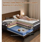 Materasso King in Memory Foam, Materasso King Size da 14 pollici in Scatola, Medio-Rigido per Sollievo dalla Pressione e Sonno Confortevole, Senza Fibra di Vetro, Sollievo dalla Pressione a Zone
