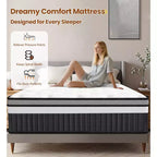 Materasso King in Memory Foam, Materasso King Size da 14 pollici in Scatola, Medio-Rigido per Sollievo dalla Pressione e Sonno Confortevole, Senza Fibra di Vetro, Sollievo dalla Pressione a Zone
