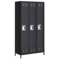 3-Door Metal Locker with Lock, 71H Metal lockers for Employees, Multi-Use Storage Locker for Employees, School, Office, Gym, Home