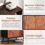 Credenza a buffet con contenitore, credenza a buffet rustica con 2 ripiani, armadietto per stazione caffè per sala da pranzo, soggiorno