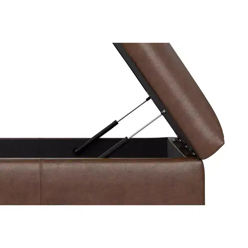 Pouff contenitore Frankie, 91 cm, quadrato