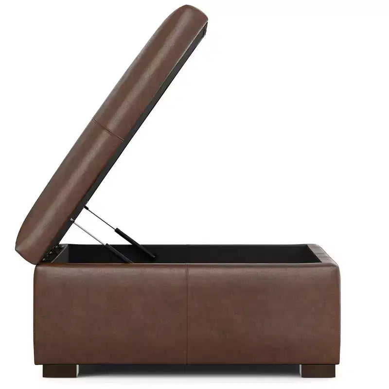 Pouff contenitore Frankie, 91 cm, quadrato