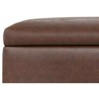 Pouff contenitore Frankie, 91 cm, quadrato