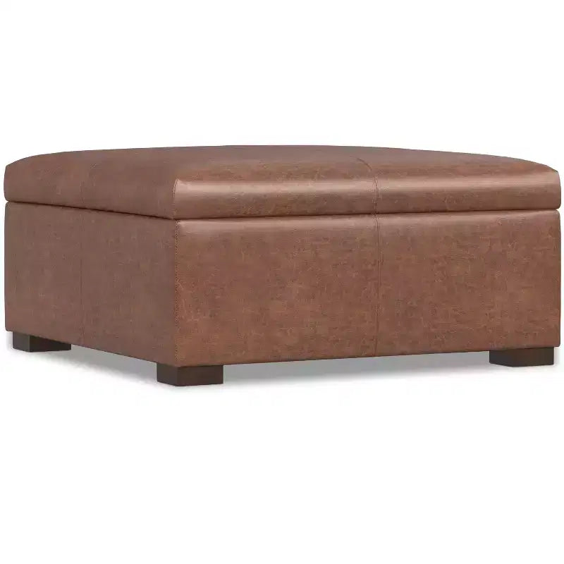 Pouff contenitore Frankie, 91 cm, quadrato