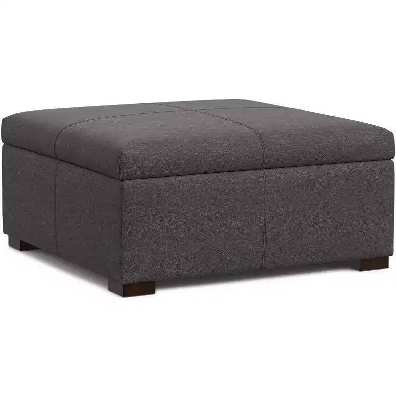 Pouff contenitore Frankie, 91 cm, quadrato