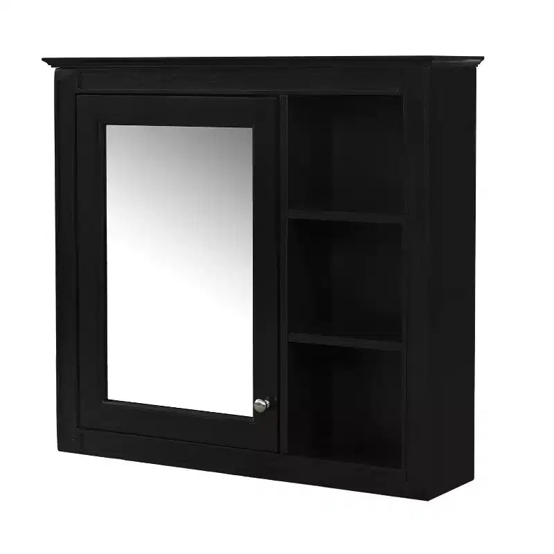 CASAINC 30 x 28 Wall Mounted Medicine Cabinet with Mirror and 3 Open Shelves, Bathroom Storage (No Vanity)