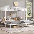 Twin over Twin and Twin Bunk Beds for 3 Twin XL over Twin and Twin Bunk Bed Metal Triple Bunk Bed White