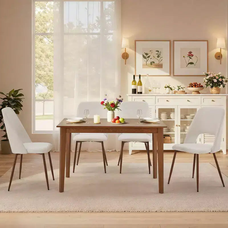 Tavolo da pranzo in pino senza nodi da 47 pollici